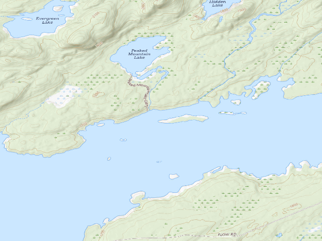 USGS topographic map of Campsite 5 (Independence River Wild Forest)