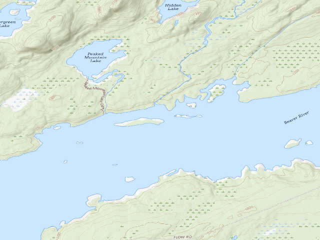 USGS topographic map of Campsite 6 (Independence River Wild Forest)