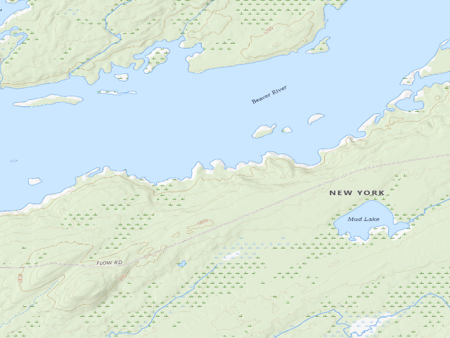 USGS topographic map of Campsite 7 (Independence River Wild Forest)