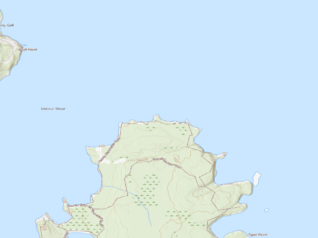 USGS topographic map of Campsite 7 (Valcour Island Primitive Area)