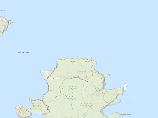 USGS topographic map of Campsite 8 (Valcour Island Primitive Area)