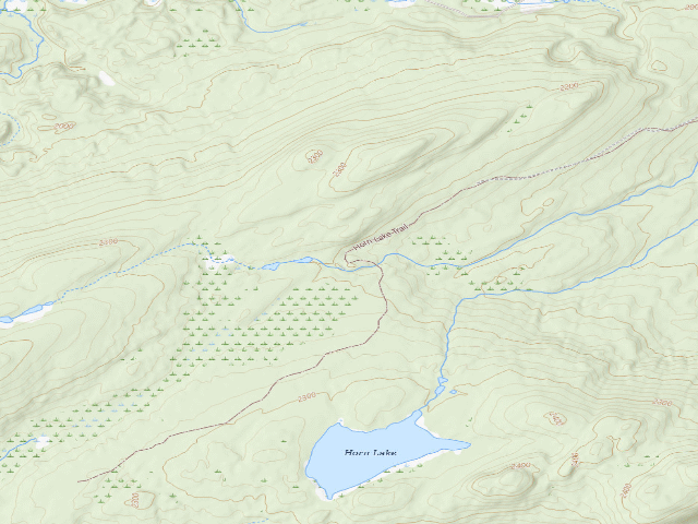 USGS topographic map of Campsite (West Canada Lake Wilderness)