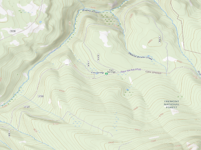 USGS topographic map of Can Springs Forest Camp