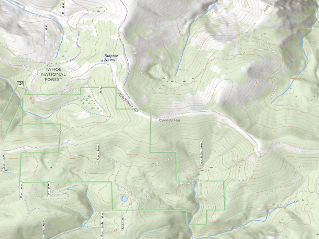 USGS topographic map of Canada Hill