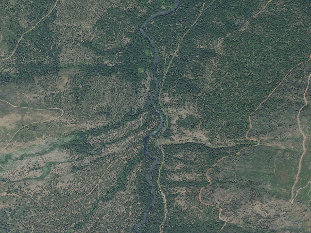 Aerial image of Candle Creek
