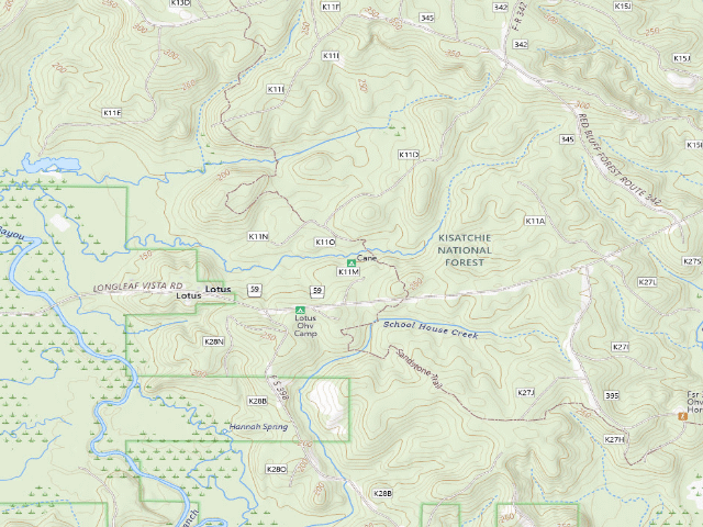 USGS topographic map of Cane