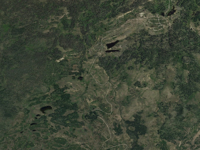 Aerial image of Canjilon Creek