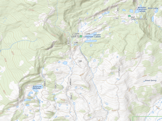 USGS topographic map of Canjilon Creek