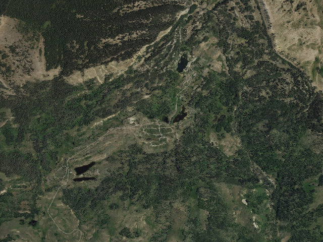 Aerial image of Canjilon Lakes