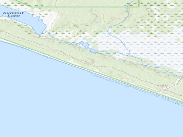 USGS topographic map of Cannon Beach Campground