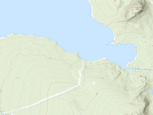 USGS topographic map of Canoe Cove (Moosehead Lake Shoreline Public Land)