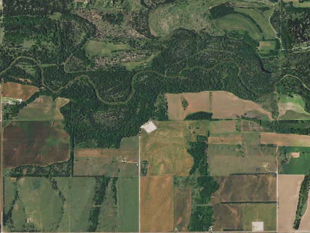 Aerial image of Canton WMA primitive camp #5