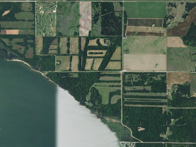 Aerial image of Canton WMA primitive camp #6