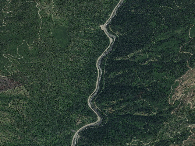Aerial image of Canyon Campground
