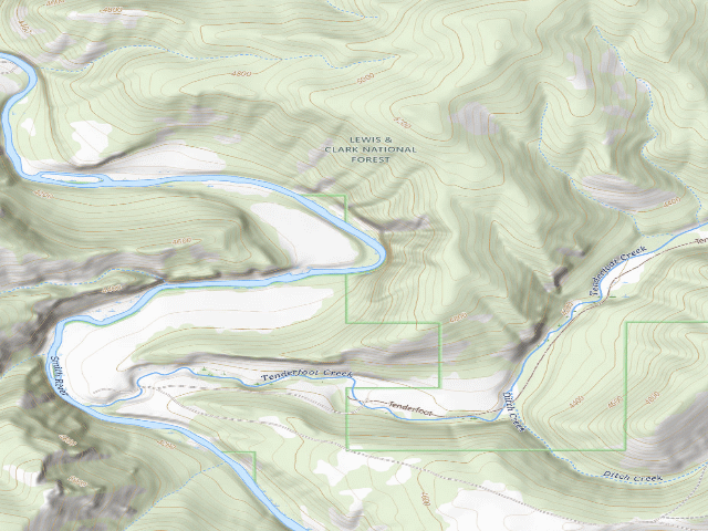 USGS topographic map of Canyon Depth Boat Camp