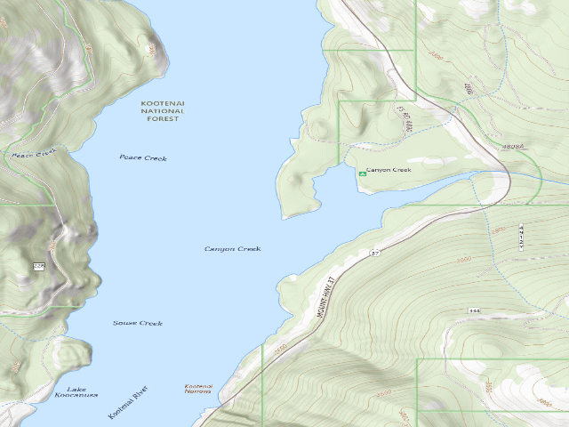 USGS topographic map of Canyon Ds Site 10