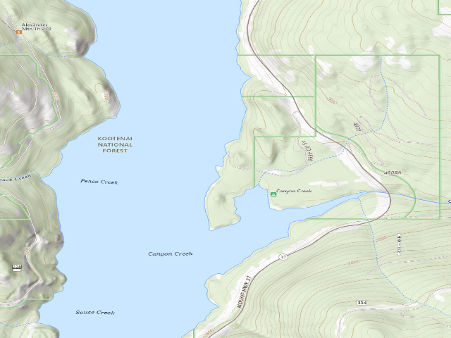 USGS topographic map of Canyon Ds Site 17