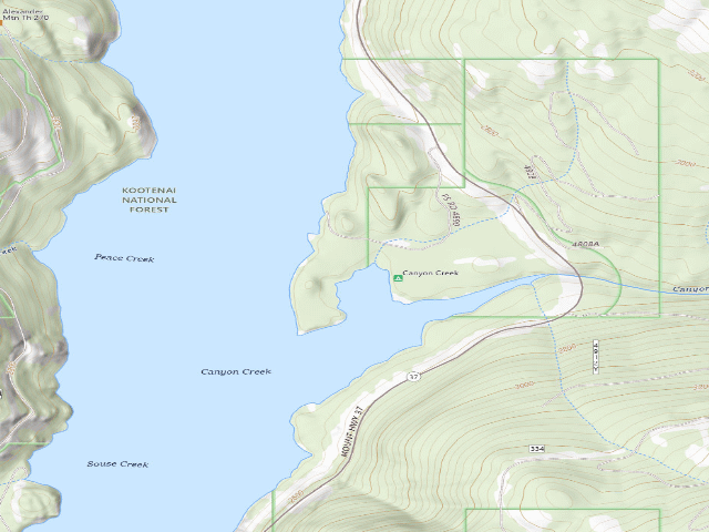 USGS topographic map of Canyon Ds Site 22