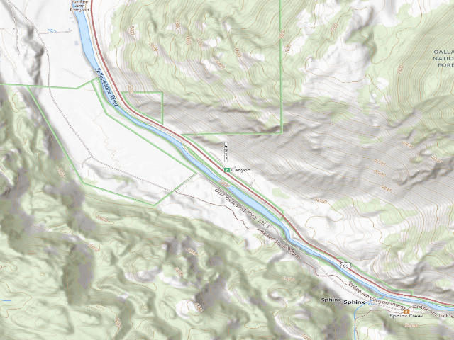 USGS topographic map of Canyon