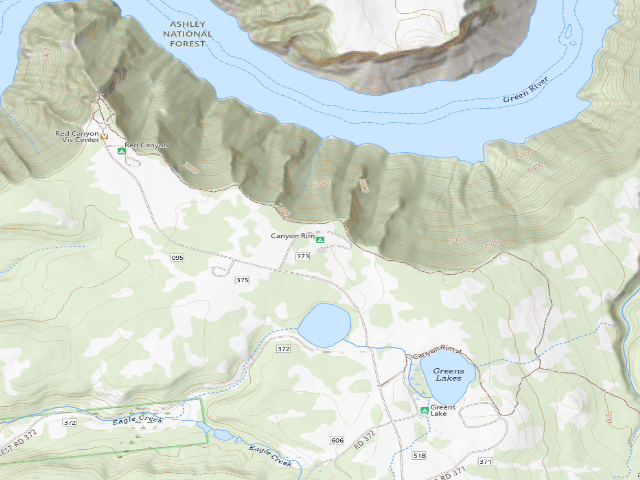 USGS topographic map of Canyon Rim