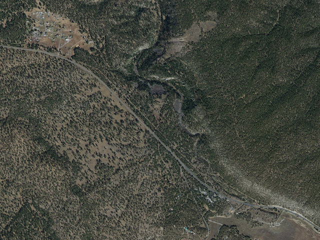 Aerial image of Canyon Vista Campground