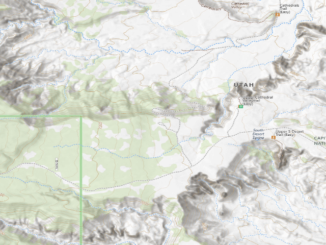 USGS topographic map of Capitol Reef National Park