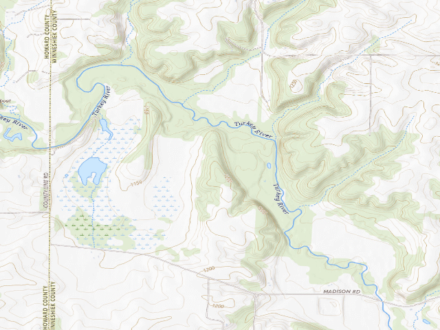 USGS topographic map of Cardinal Marsh WMA