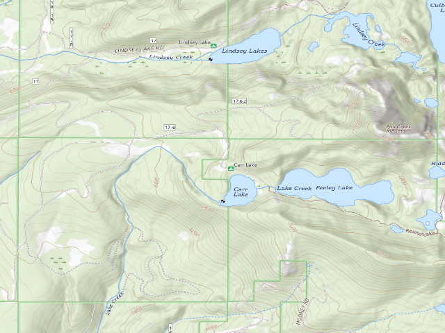 USGS topographic map of Carr Lake