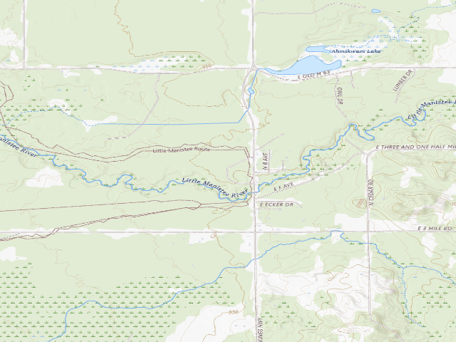 USGS topographic map of Carrieville State Forest Campground