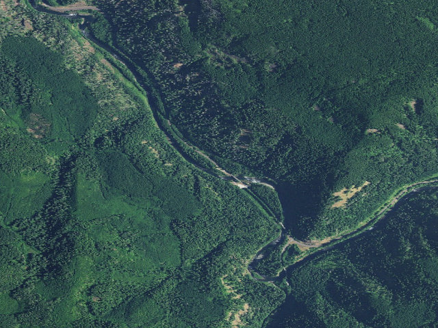 Aerial image of Carter Bridge