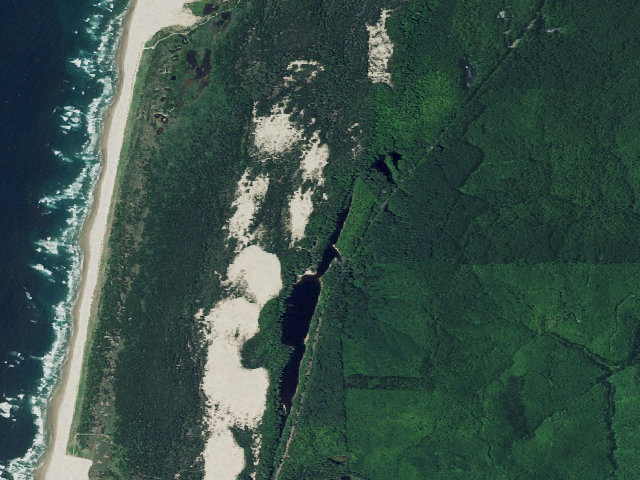 Aerial image of Carter Lake Campground