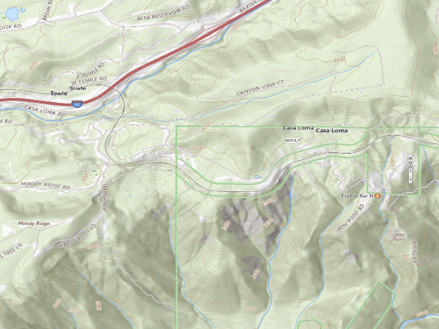 USGS topographic map of Casa Loma