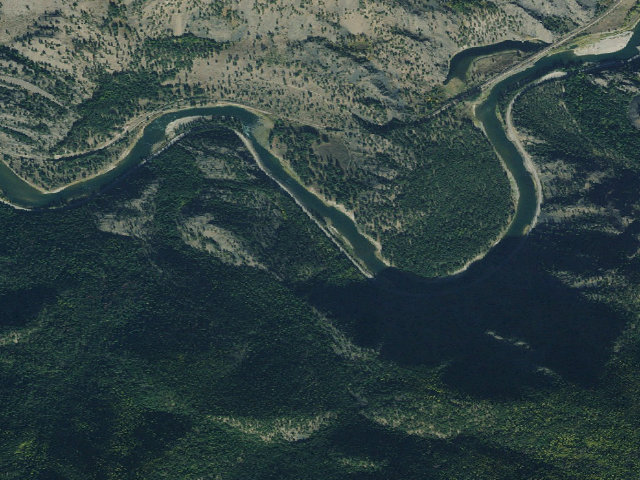 Aerial image of Cascade Campground