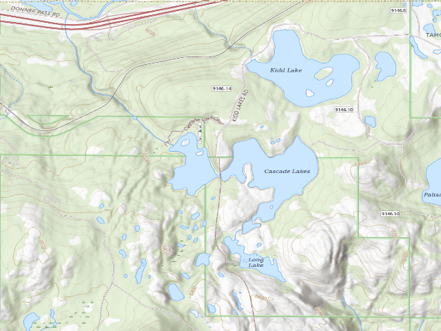 USGS topographic map of Cascade Lake / Long Lake
