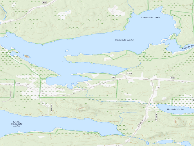 USGS topographic map of Cascade Lake Site 1