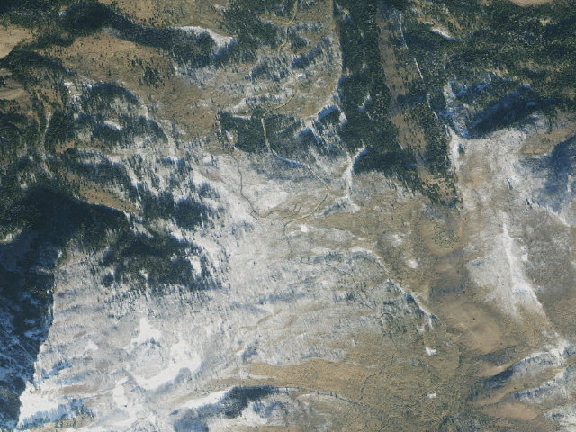 Aerial image of Cascade Scenic Drive Dispersed Area