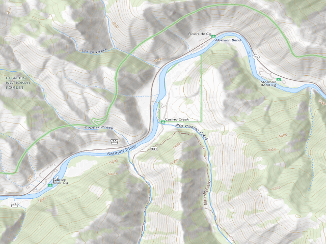 USGS topographic map of Casino Creek