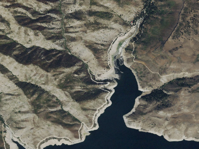 Aerial image of Castle Creek Campground