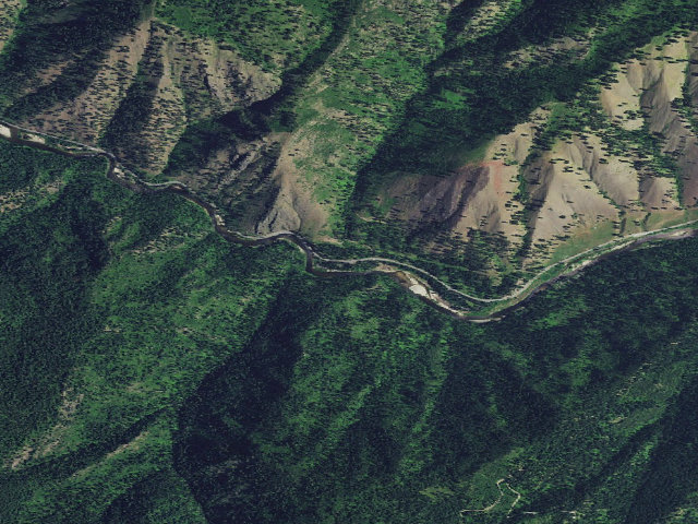Aerial image of Castle Creek