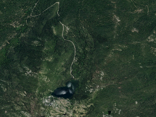 Aerial image of Castle Lake Campground