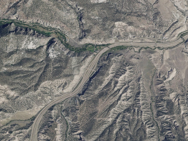 Aerial image of Castle Rock Campground