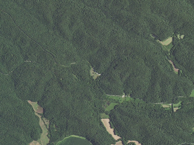 Aerial image of Castor River Conservation Area