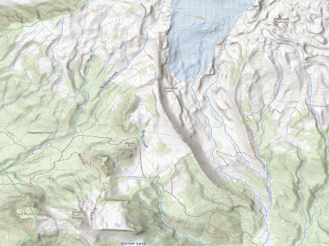 USGS topographic map of Cathedral Camp