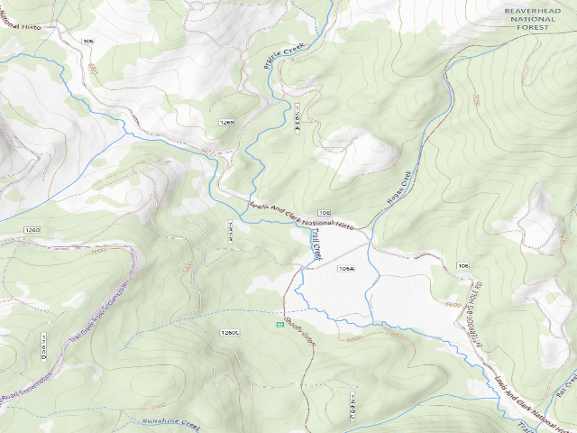 USGS topographic map of Cattle Guard