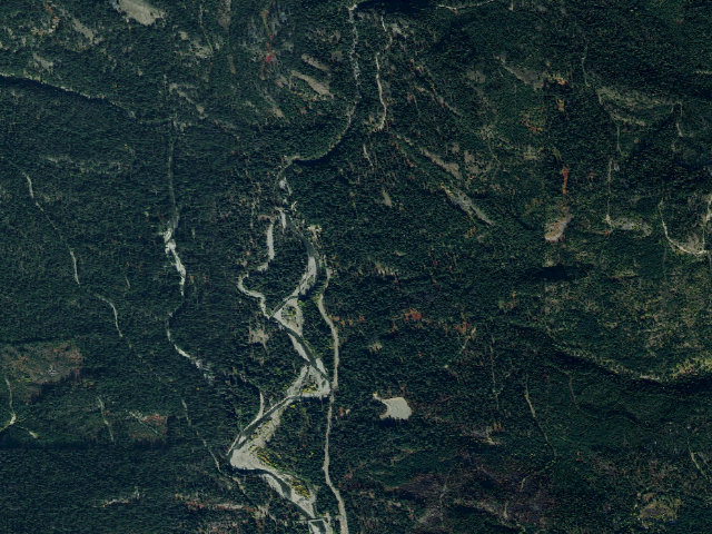 Aerial image of Cayuse Horse Camp
