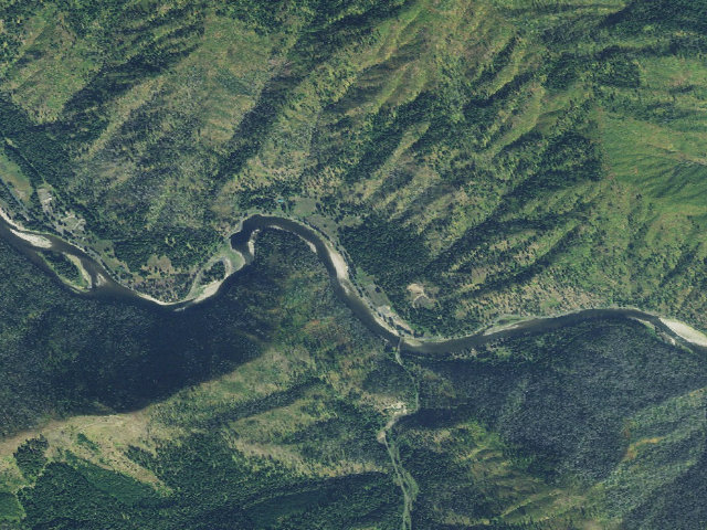 Aerial image of CCC Campground