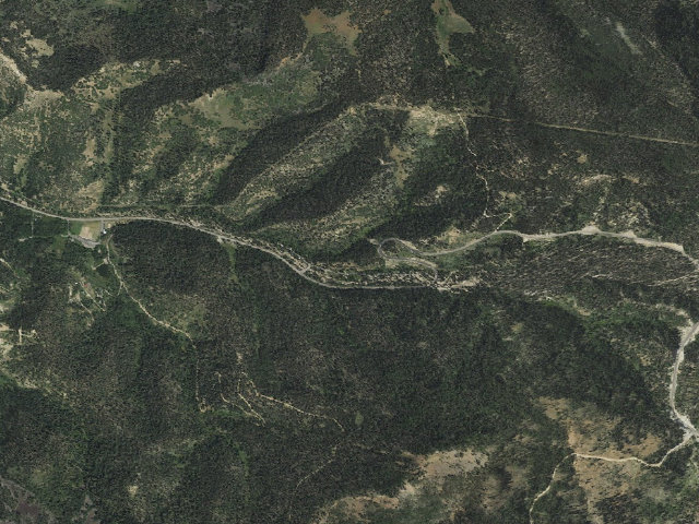 Aerial image of Cedar Canyon Campground