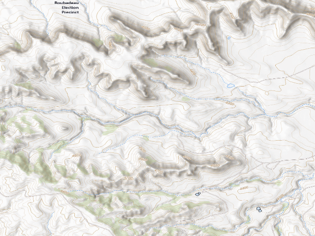 USGS topographic map of Cedar Canyon WMA