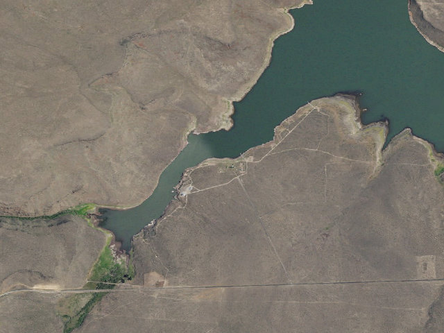 Aerial image of Cedar Creek Reservoir