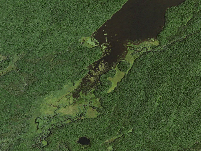 Aerial image of Cedar Flow 6 (West Canada Lake Wilderness)